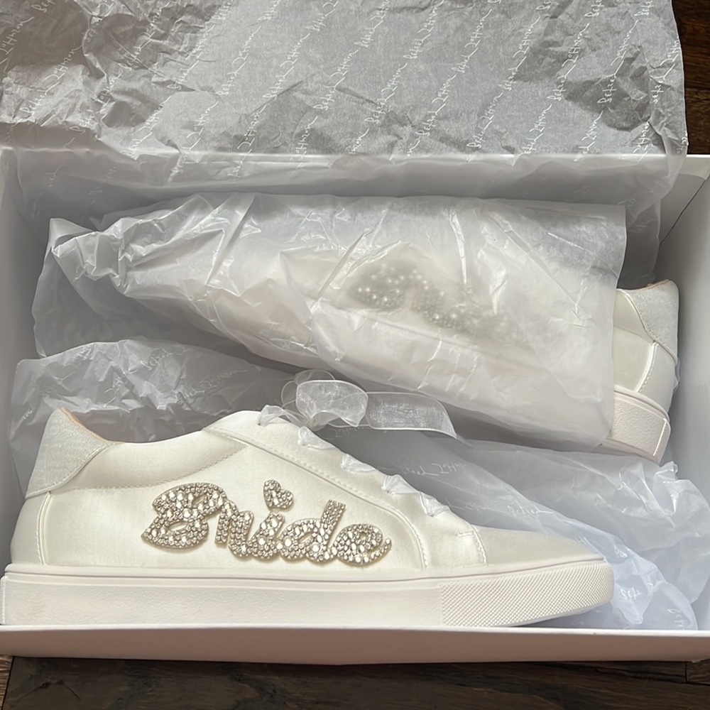 David’s Bridal bride sneakers